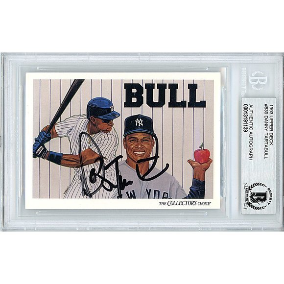 Danny Tartabull Signed 1993 Upper Deck Baseball Card Beckett BAS Autograph Slab - Picture 1 of 5